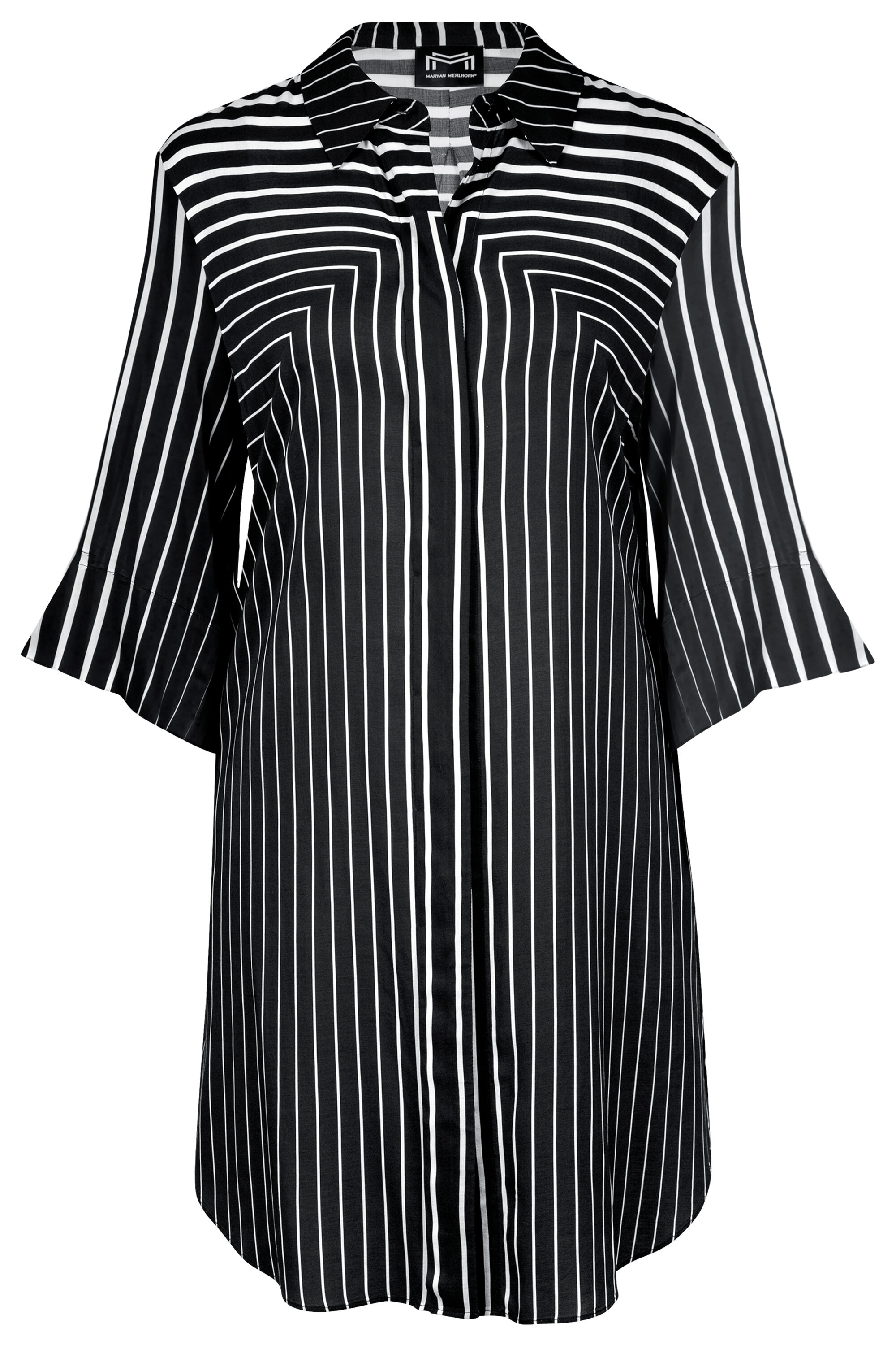 beach shirt - 529 - black-white | MARYAN MEHLHORN