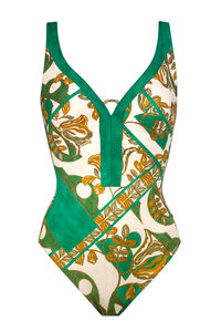 swimsuit - 505 - cream-green | MARYAN MEHLHORN