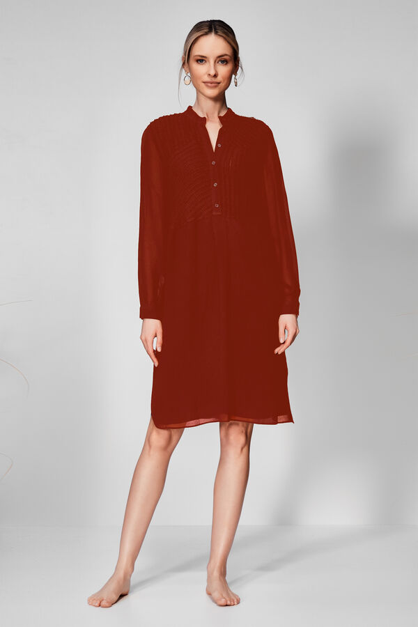 Whistles scalloped clearance collar crepe dress