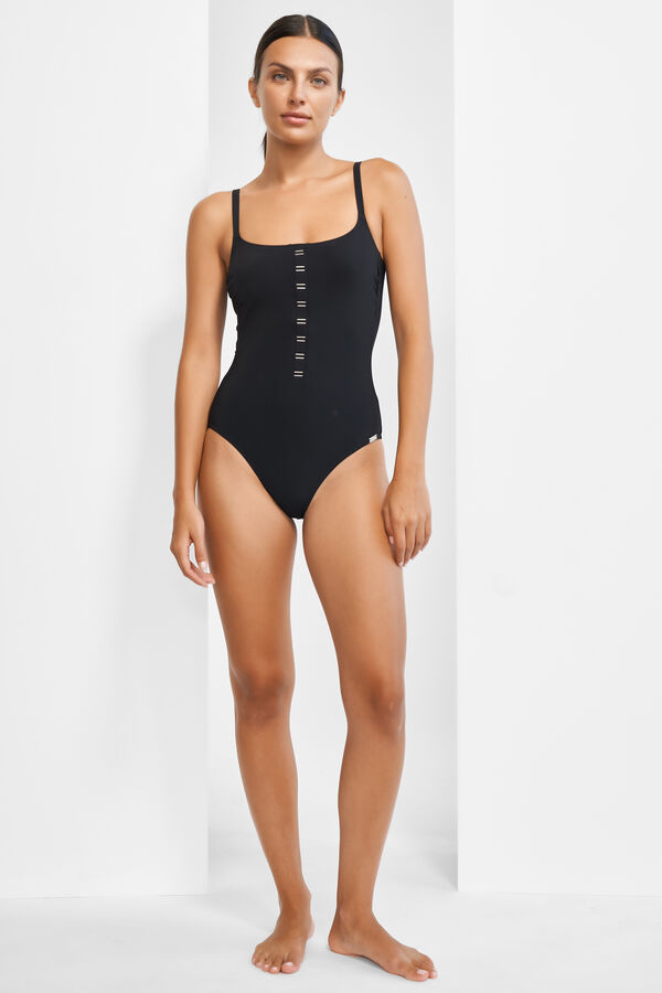 swimsuit 510 black silver MARYAN MEHLHORN